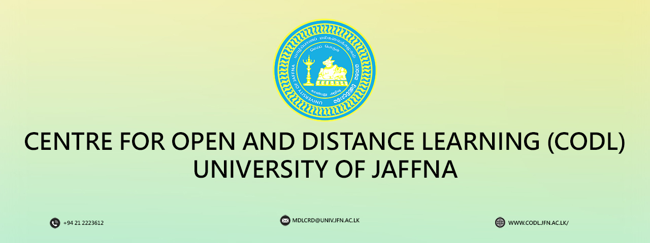 Welcome to University of Jaffna